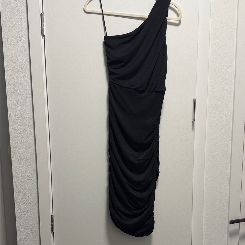 Love By Design Black One-Shoulder Dress